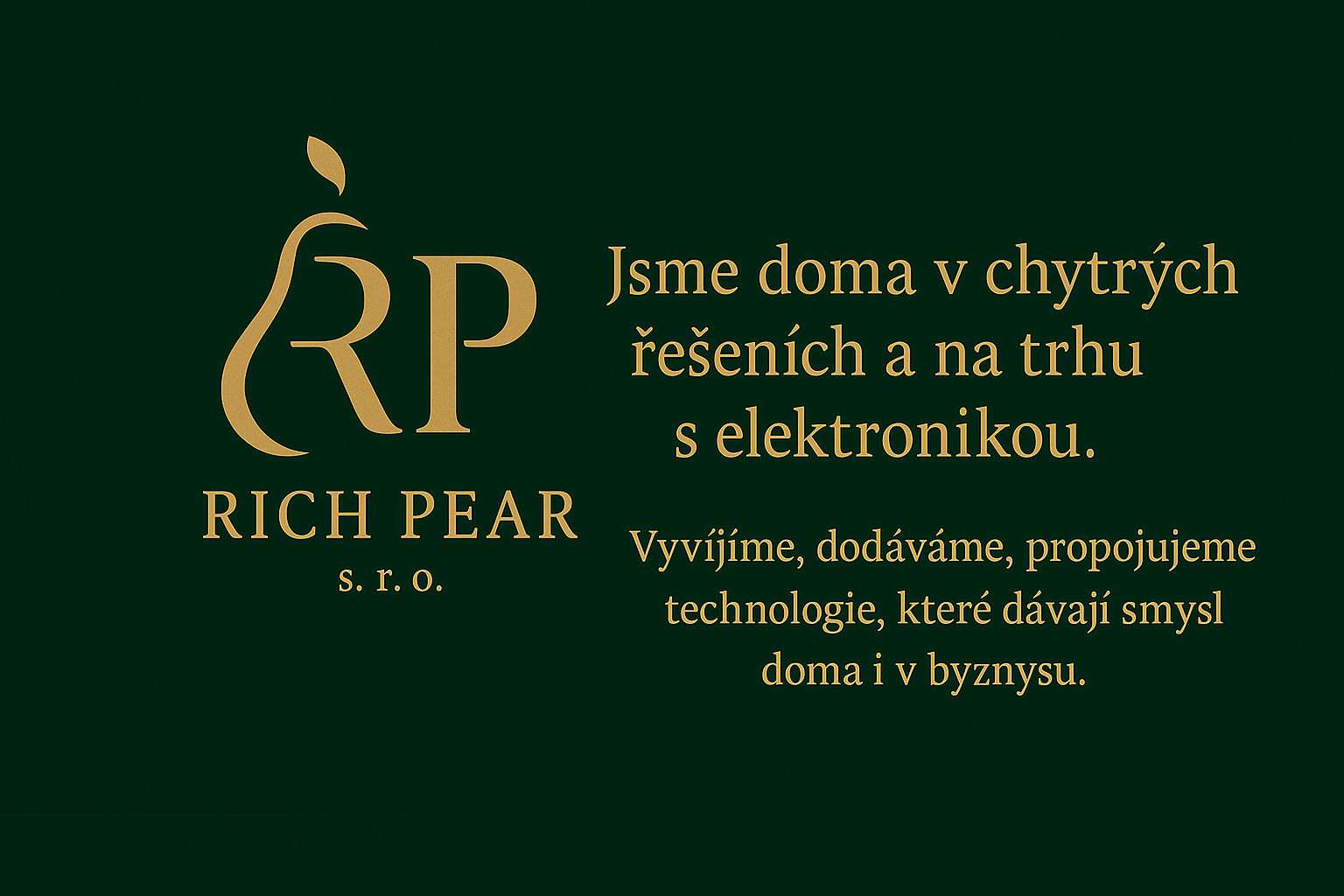 Rich Pear - Jsme doma v chytrých řešeních a na trhu s elektronikou